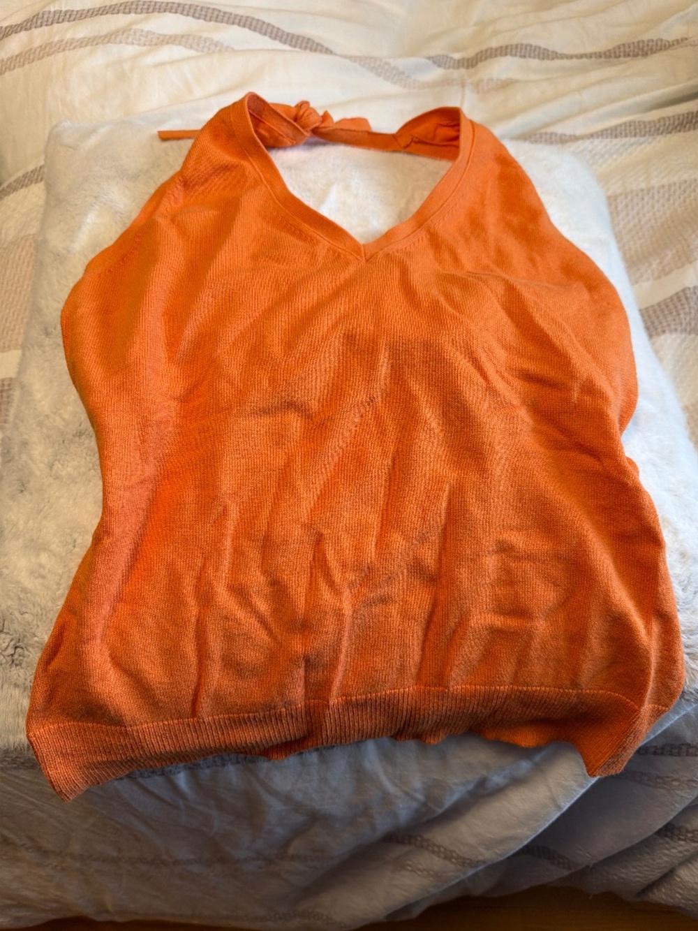 GAP orange cotton halter top - size medium